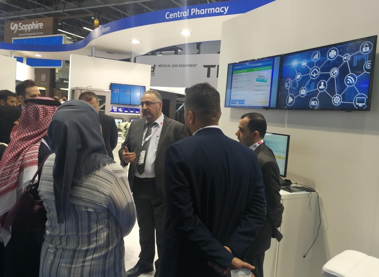 Exhibition booth at Arab Health 2020